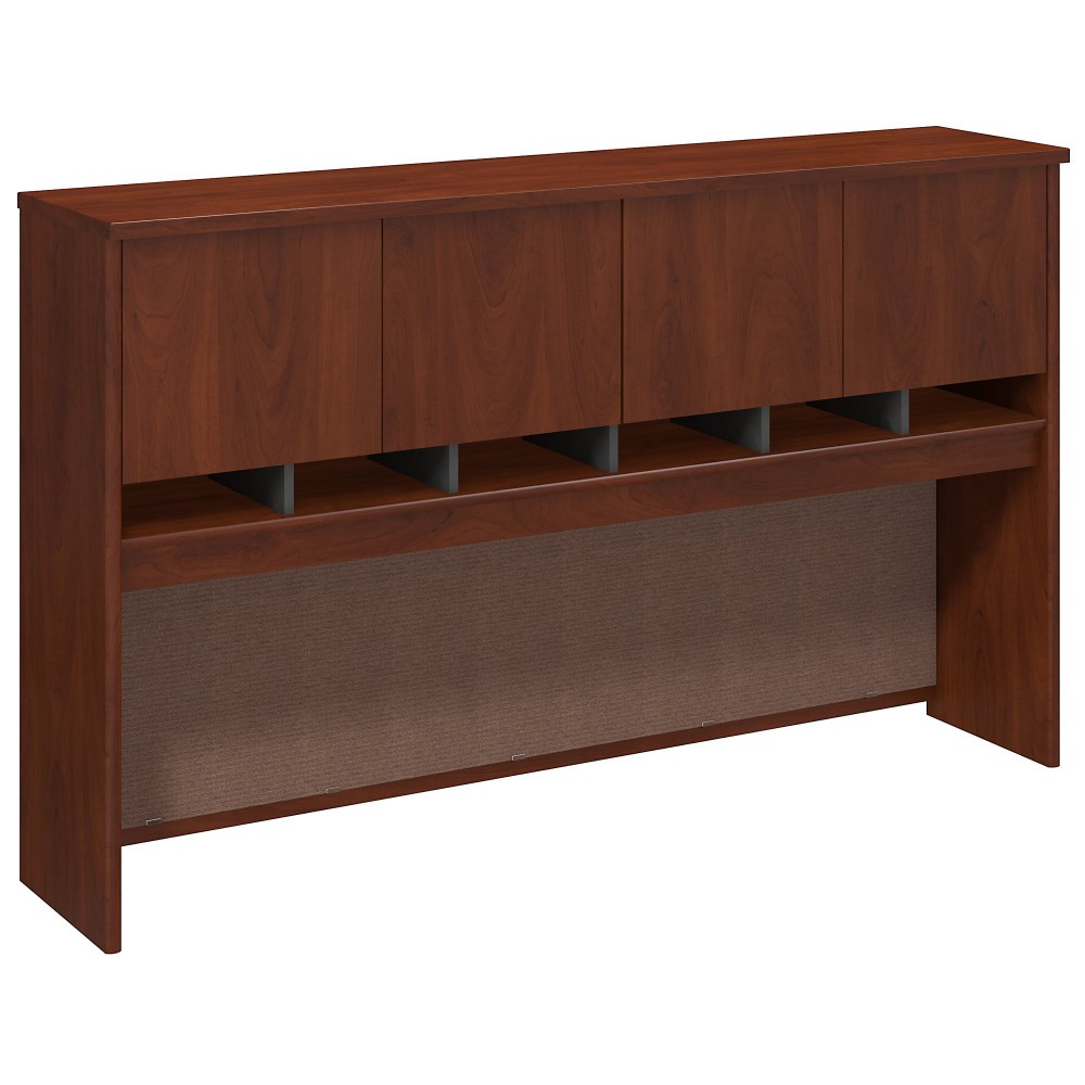 Bush Business Furniture Series C Components 4 Door Hutch, 72inW, Hansen Cherry, Standard Delivery MPN:WC24477K