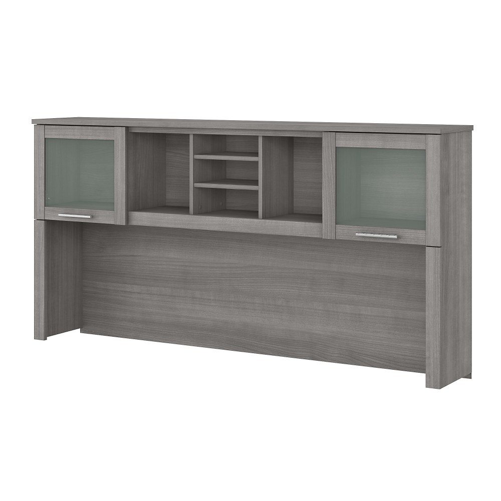 Bush Home Hutch For L-Shaped Desk, 72inW, Platinum Gray, Standard Delivery MPN:WC81211