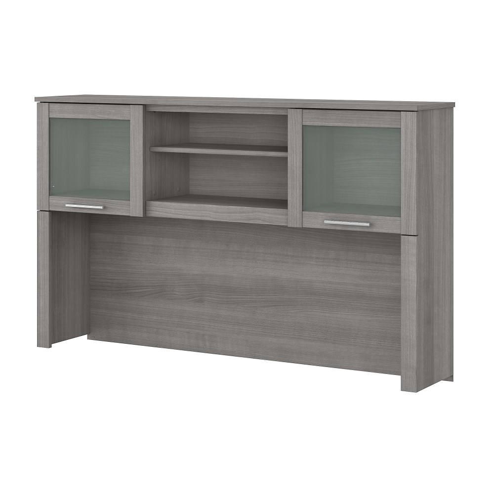 Bush Home Hutch For L-Shaped Desk, 60inW, Platinum Gray, Standard Delivery MPN:WC81231