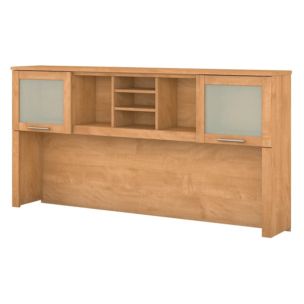 Bush Home Somerset 72inW L Shaped Desk Hutch, Maple Cross, Standard Delivery MPN:WC81411