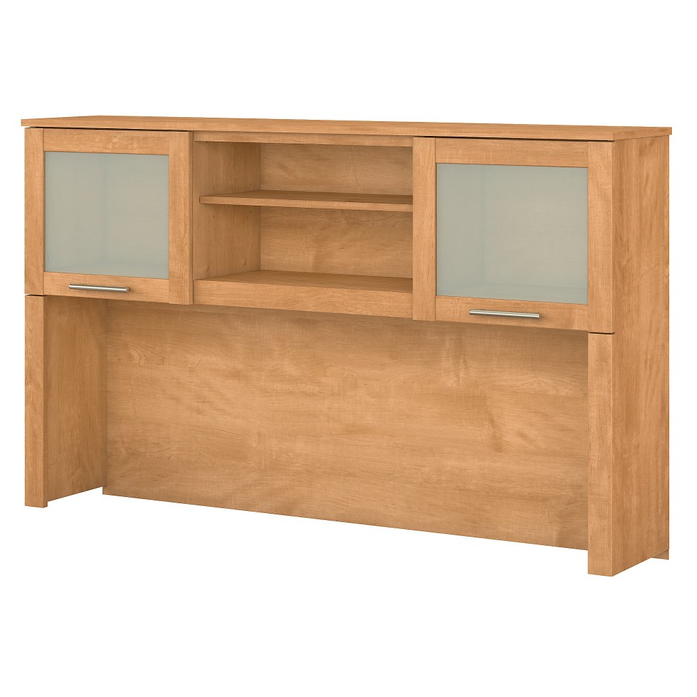 Bush Home Somerset 60inW L Shaped Desk Hutch, Maple Cross, Standard Delivery MPN:WC81431