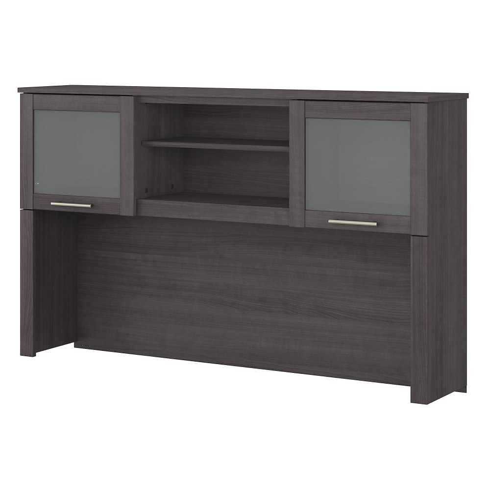 Bush Home 60inW Hutch For L-Shaped Desk, Storm Gray, Standard Delivery MPN:WC81531