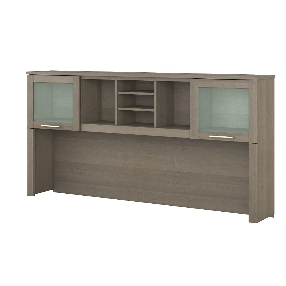 Bush Home Somerset 72inW L Shaped Desk Hutch, Ash Gray, Standard Delivery MPN:WC81611