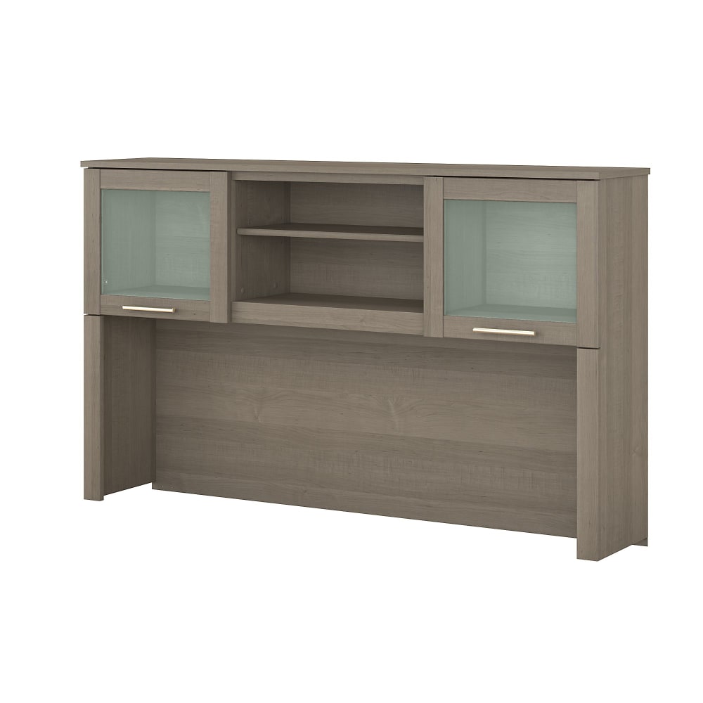 Bush Home Somerset 60inW L Shaped Desk Hutch, Ash Gray, Standard Delivery MPN:WC81631