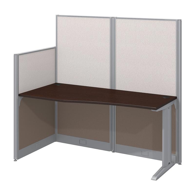 Bush Business Furniture Office In An Hour Straight Workstation, Mocha Cherry, Standard Delivery, WC3689203K MPN:WC36892-03K