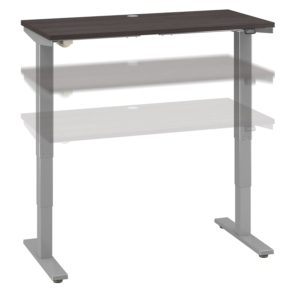 Move 40 Series by Bush Business Furniture Electric 48inW Height-Adjustable Standing Desk, 48in x 24in, Storm Gray/Cool Gray Metallic, Standard Delivery MPN:M4S4824SGSK