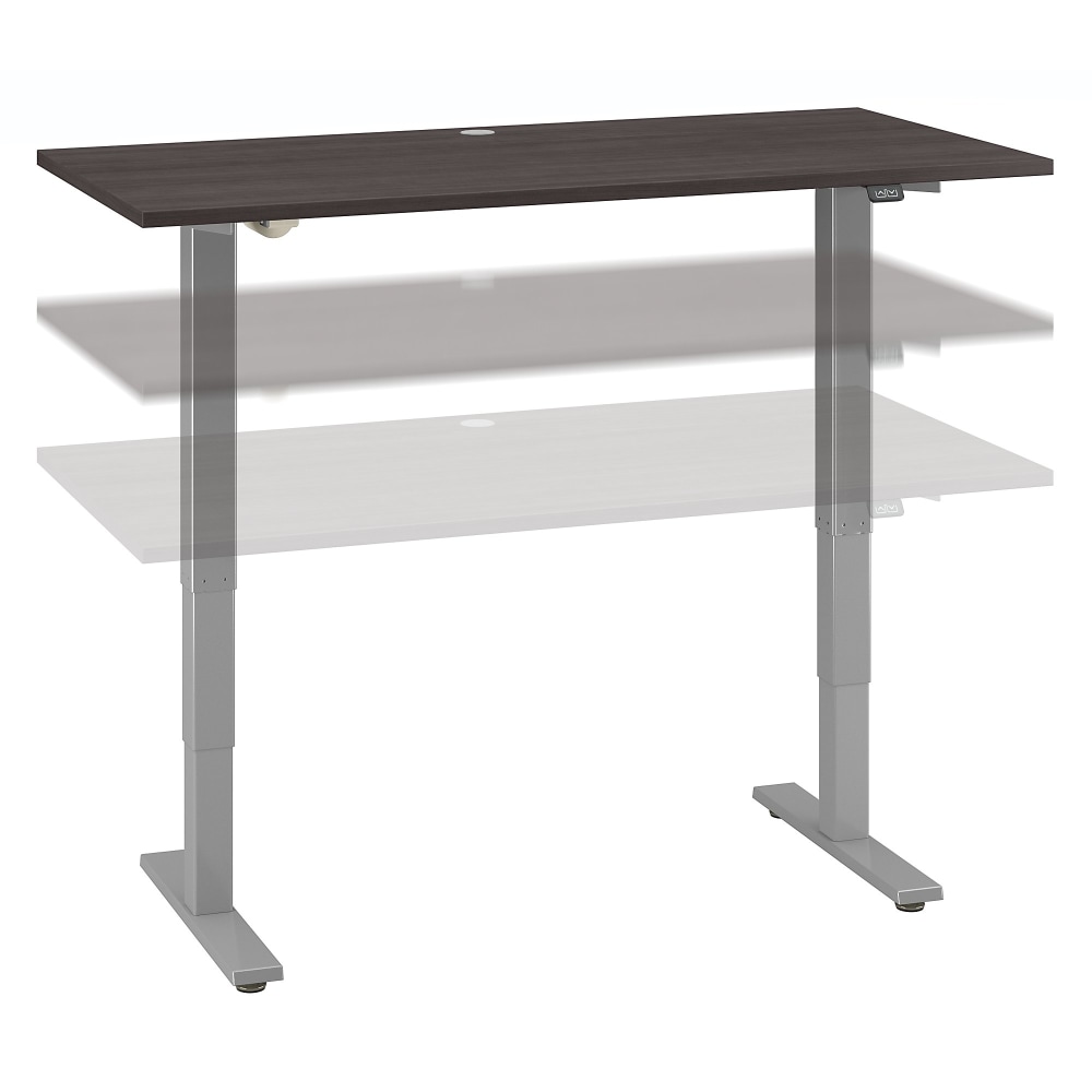 Move 40 Series by Bush Business Furniture Electric Height-Adjustable Standing Desk, 60in x 30in, Storm Gray/Cool Gray Metallic, Standard Delivery MPN:M4S6030SGSK