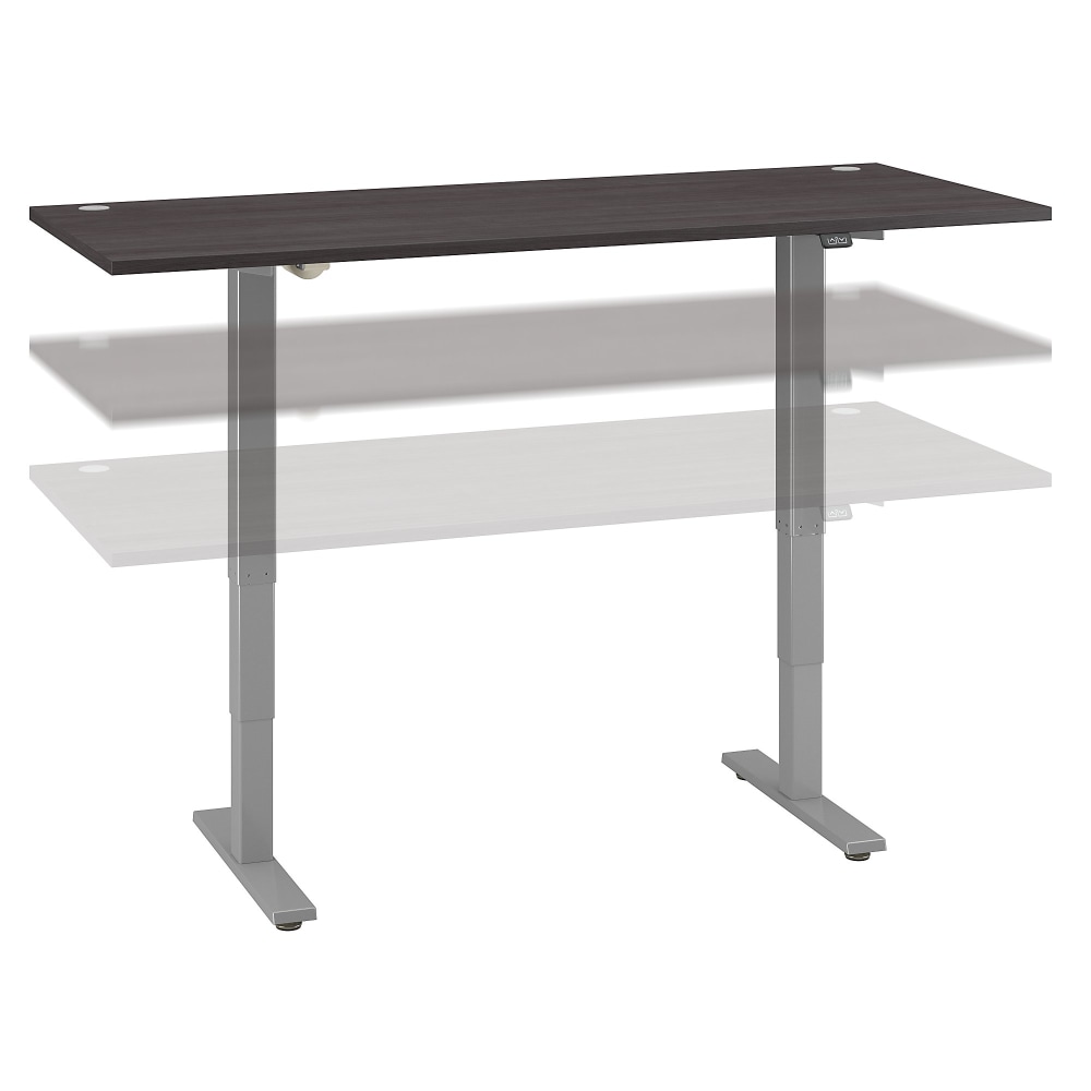 Move 40 Series by Bush Business Furniture Electric Height-Adjustable Standing Desk, 72in x 30in, Storm Gray/Cool Gray Metallic, Standard Delivery MPN:M4S7230SGSK