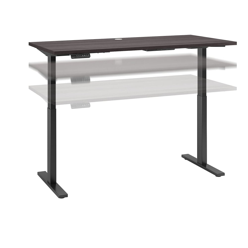 Bush Business Furniture Move 60 Series Electric 60inW x 30inD Height Adjustable Standing Desk, Storm Gray/Black Base, Standard Delivery MPN:M6S6030SGBK