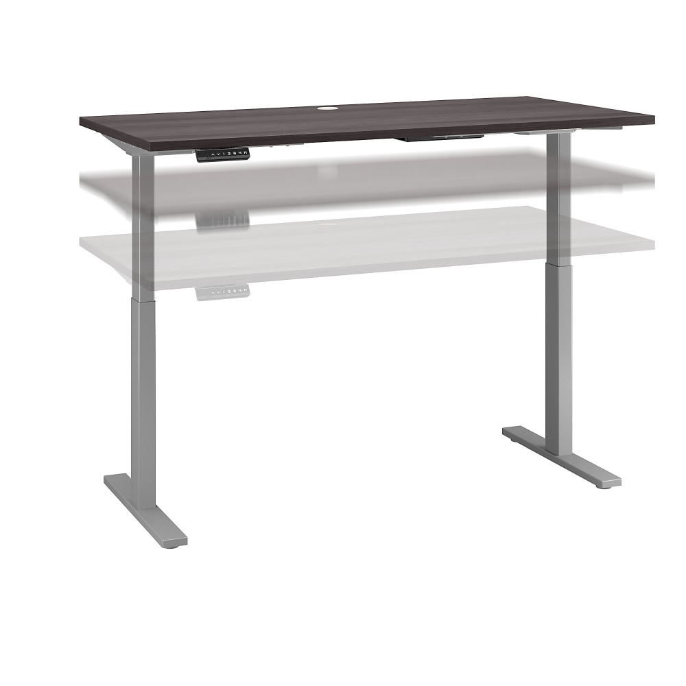 Bush Business Furniture Move 60 Series Electric 60inW x 30inD Height Adjustable Standing Desk, Storm Gray/Cool Gray Metallic, Standard Delivery MPN:M6S6030SGSK