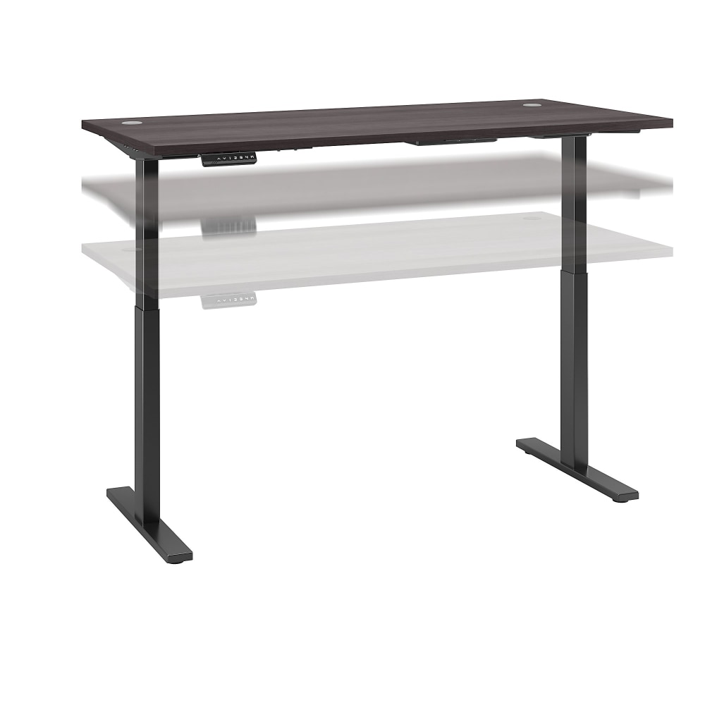Bush Business Furniture Move 60 Series Electric 72inW x 30inD Height Adjustable Standing Desk, Storm Gray/Black Base, Standard Delivery MPN:M6S7230SGBK