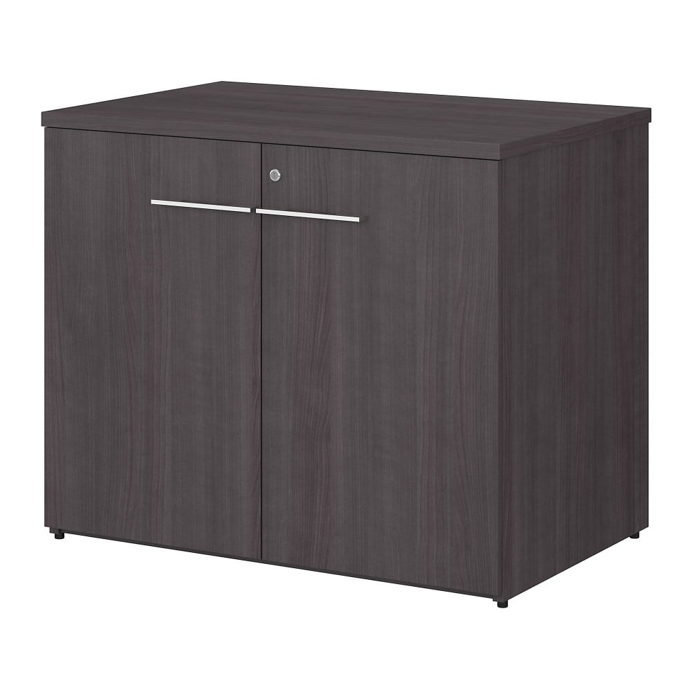 Bush Business Furniture Office 500 36inW Storage Cabinet With Doors, Storm Gray, Standard Delivery MPN:OFS136SGSU