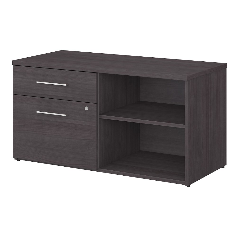 Bush Business Furniture Office 500 Low Storage Cabinet With Drawers And Shelves, Storm Gray, Standard Delivery MPN:OFS145SG