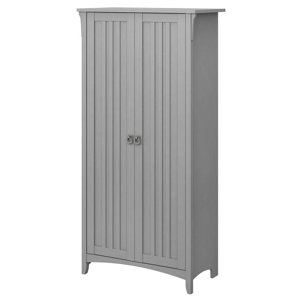 Bush Furniture Salinas 63inH Kitchen Pantry Cabinet With Doors, Cape Cod Gray, Standard Delivery MPN:SAL014CG