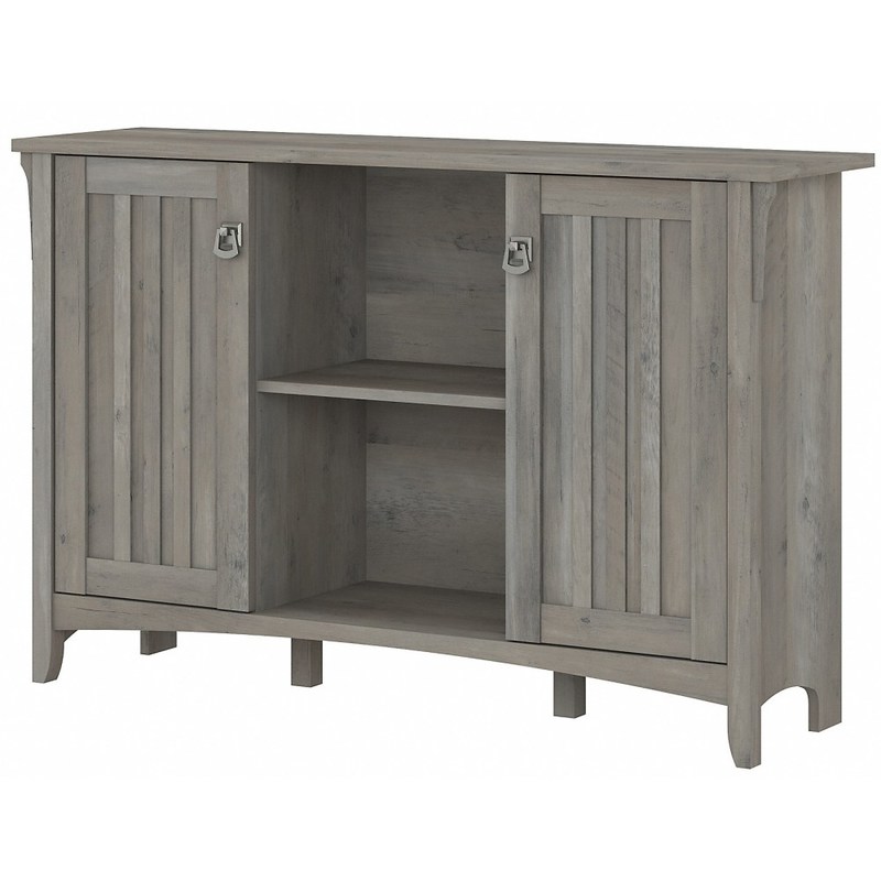 Bush Furniture Salinas Accent Storage Cabinet With Doors, Driftwood Gray, Standard Delivery MPN:SAS147DG-03