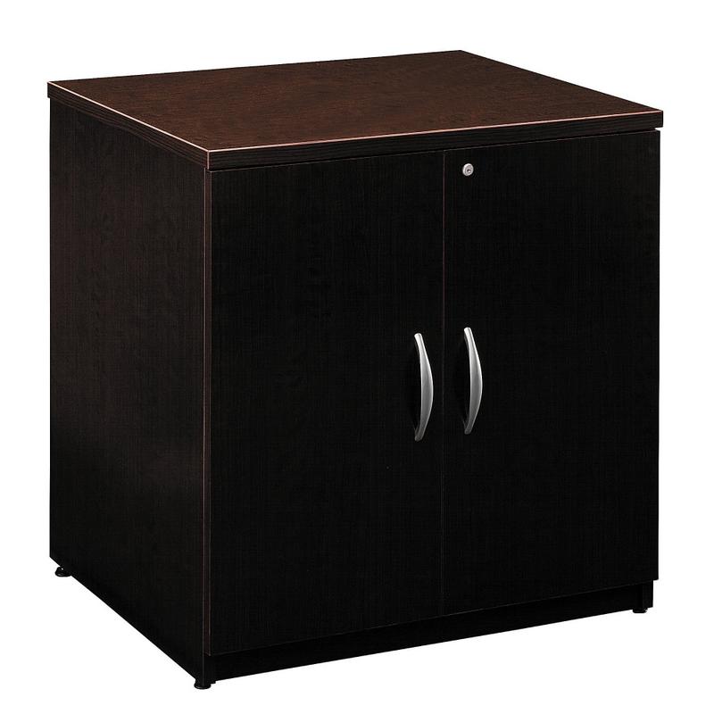 Bush Business Furniture Series C Components Storage Cabinet, 30inW, Mocha Cherry, Standard Delivery MPN:WC12996A