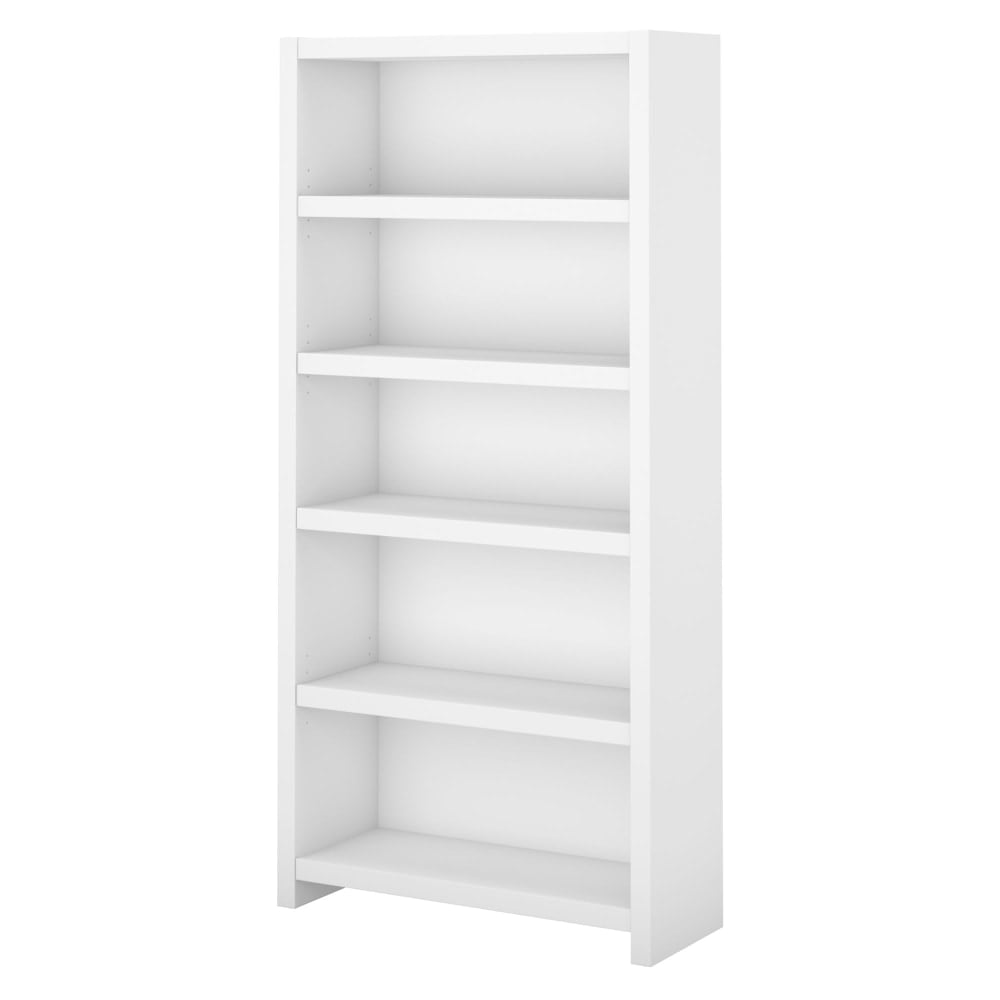 Bush Business Furniture Echo 66inH 5-Shelf Bookcase, Pure White, Standard Delivery MPN:KI60104-03