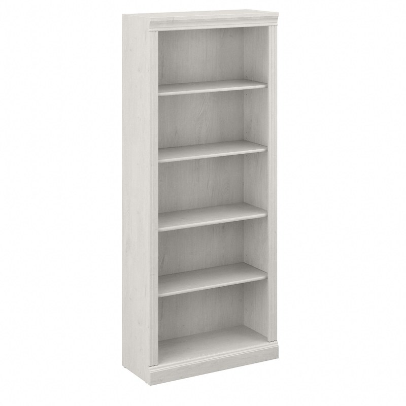Bush Business Furniture Saratoga 72inH 5-Shelf Bookcase, Linen White Oak, Standard Delivery MPN:W1645C-03