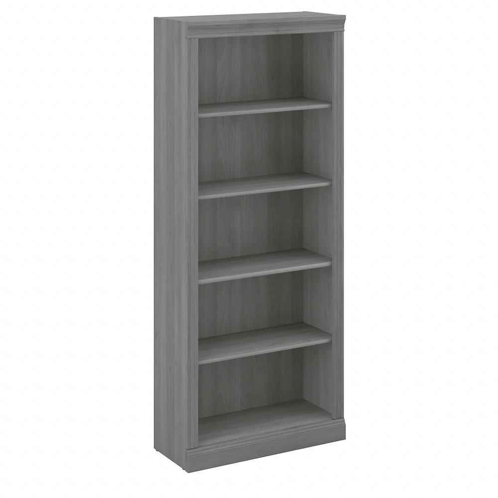 Bush Business Furniture Saratoga 72inH 5-Shelf Bookcase, Modern Gray, Standard Delivery MPN:W1655C-03
