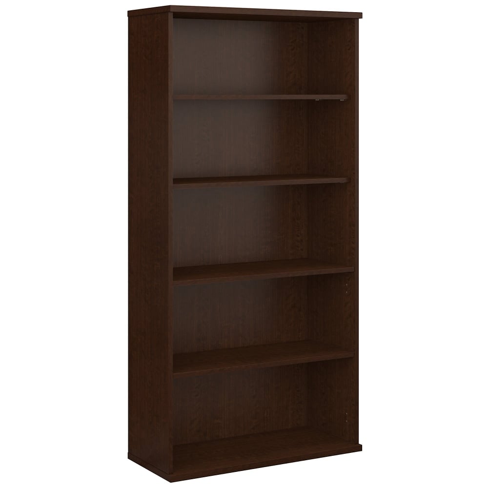 Bush Business Furniture Series C Components 73inH 5-Shelf Bookcase, Mocha Cherry, Standard Delivery MPN:WC12914