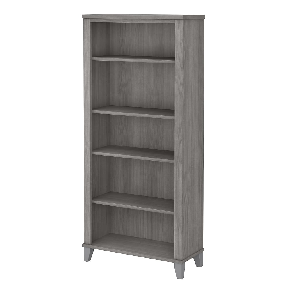 Bush Home Somerset Tall 5 Shelf Bookcase, Platinum Gray, Standard Delivery MPN:WC81265