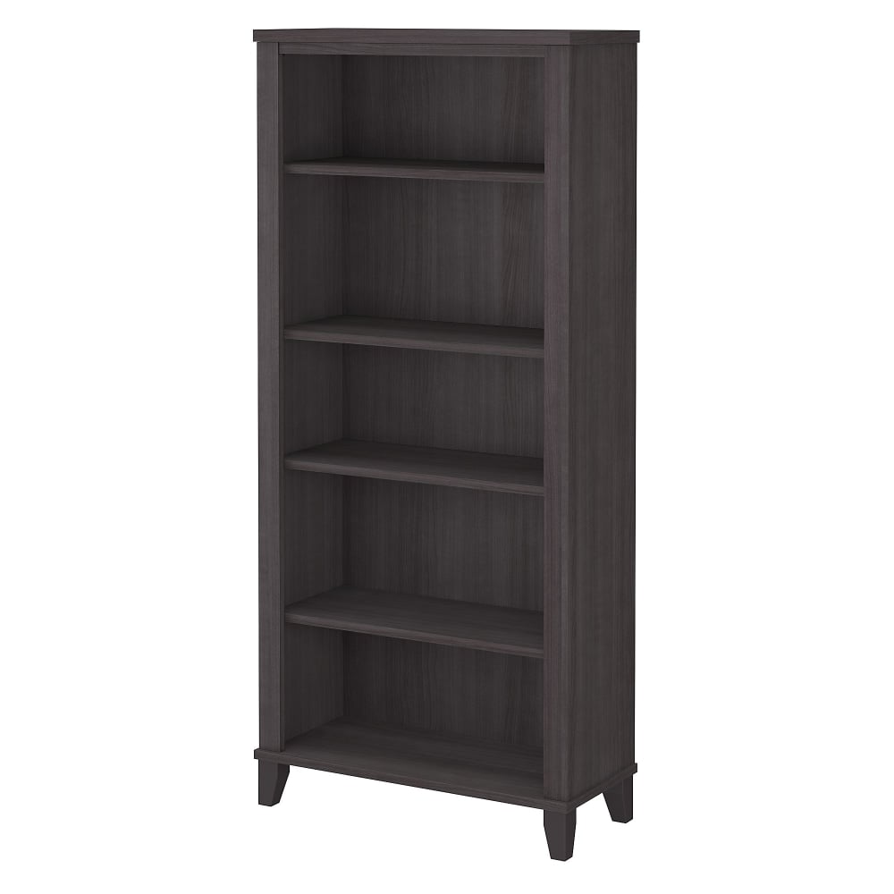 Bush Home Somerset Tall 5 Shelf Bookcase, Storm Gray, Standard Delivery MPN:WC81565