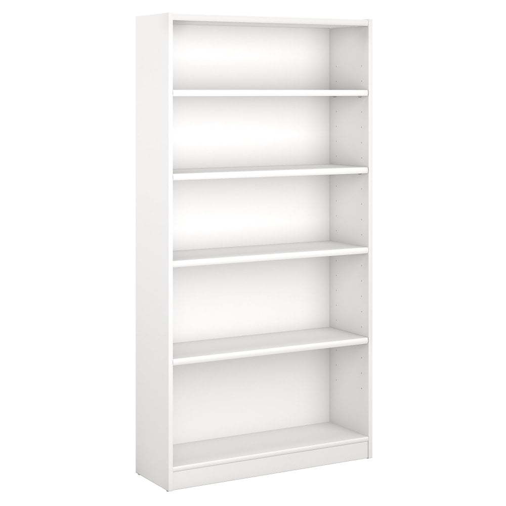Bush Business Furniture Universal 72inH 5-Shelf Bookcase, Pure White, Standard Delivery MPN:WL12417-03