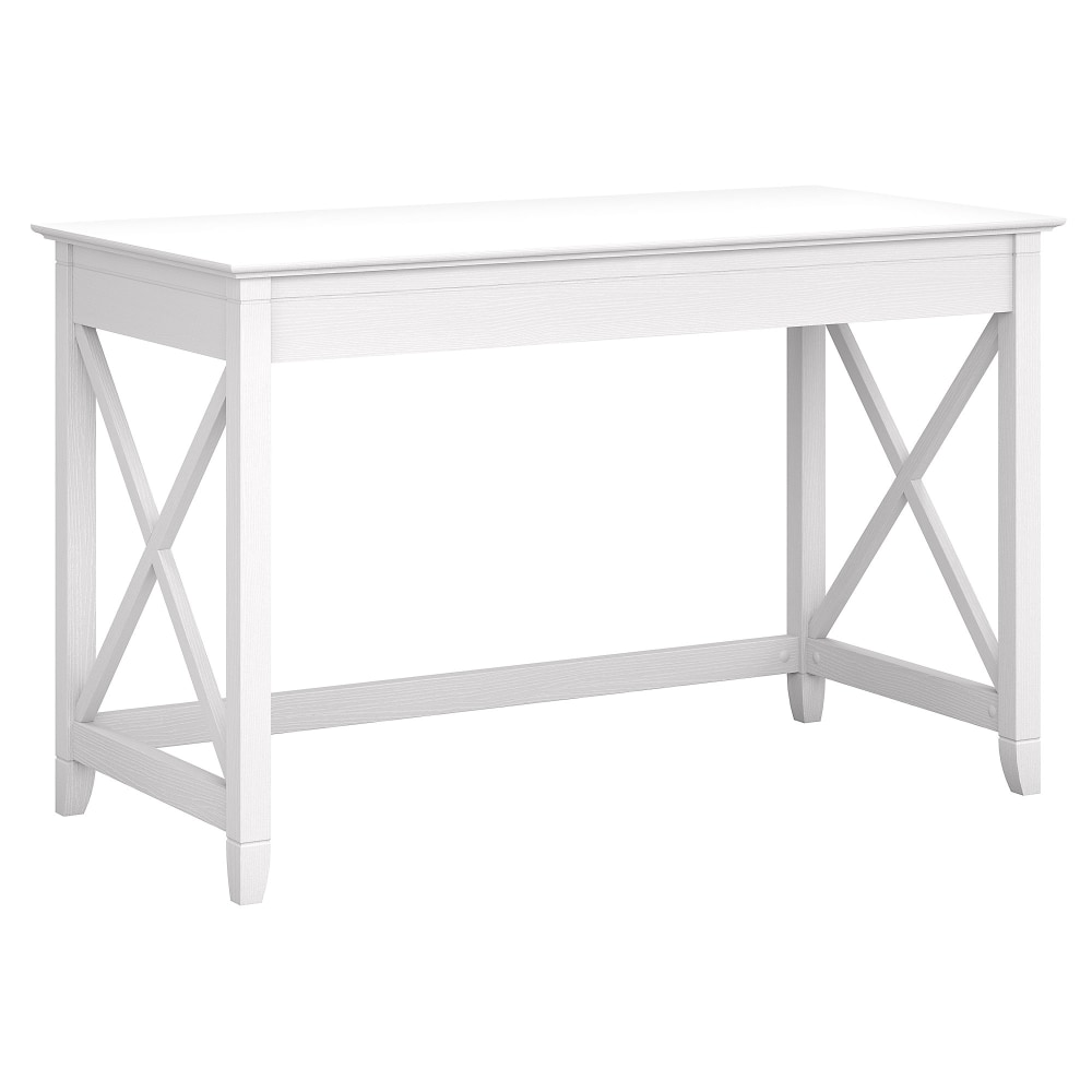 Bush Furniture Key West 48inW Writing Desk, Pure White Oak, Standard Delivery MPN:KWD148WT-03