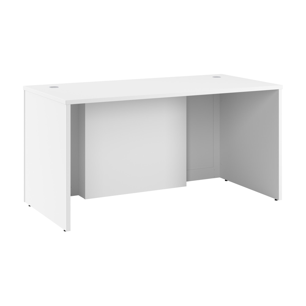 Bush Business Furniture Hampton Heights 60inW Executive Desk, White, Standard Delivery MPN:HHD160WH