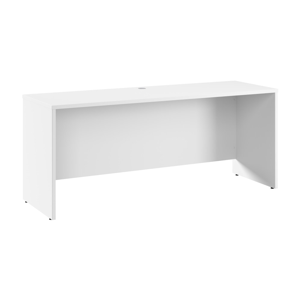 Bush Business Furniture Hampton Heights 72inW Credenza Desk, White, Standard Delivery MPN:HHD272WH-Z