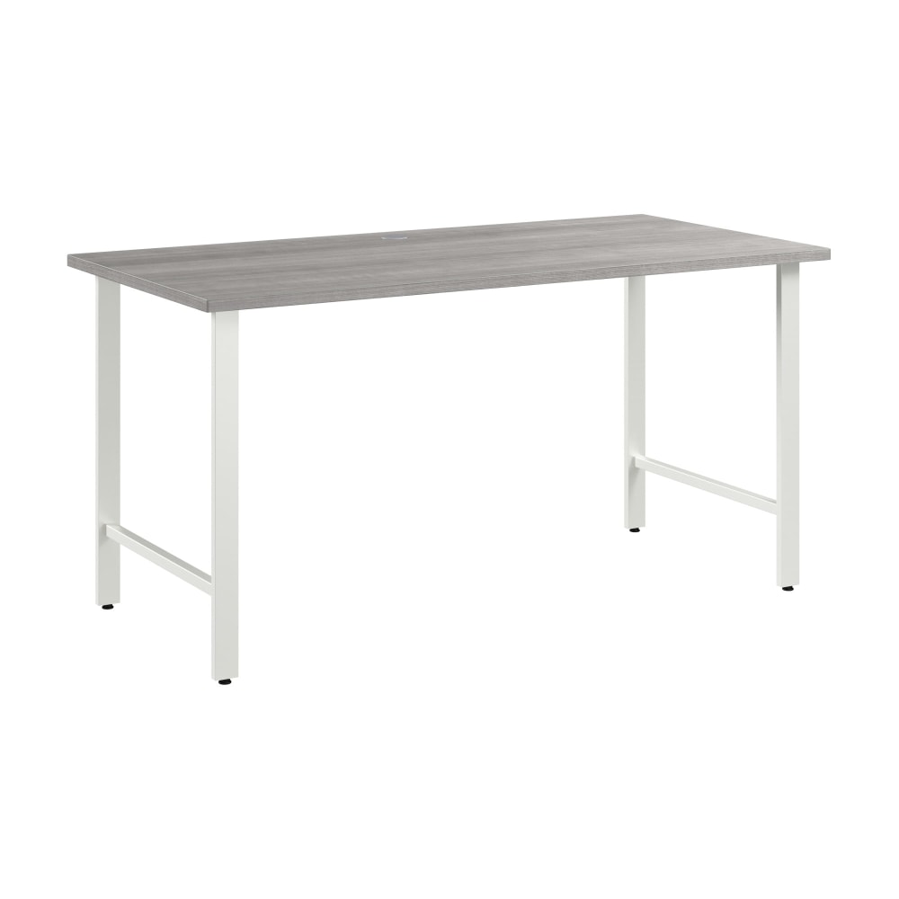 Bush Business Furniture Hustle 60inW Computer Desk With Metal Legs, Platinum Gray, Standard Delivery MPN:HUD160PG