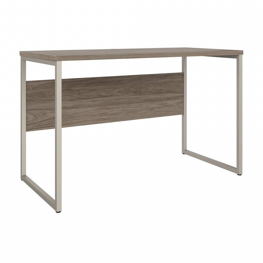 Bush Business Furniture Hybrid 48inW x 24inD Computer Table Desk With Metal Legs, Modern Hickory, Standard Delivery MPN:HYD148MH