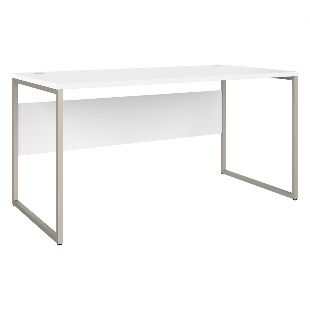 Bush Business Furniture Hybrid 60inW x 30inD Computer Table Desk With Metal Legs, White, Standard Delivery MPN:HYD360WH