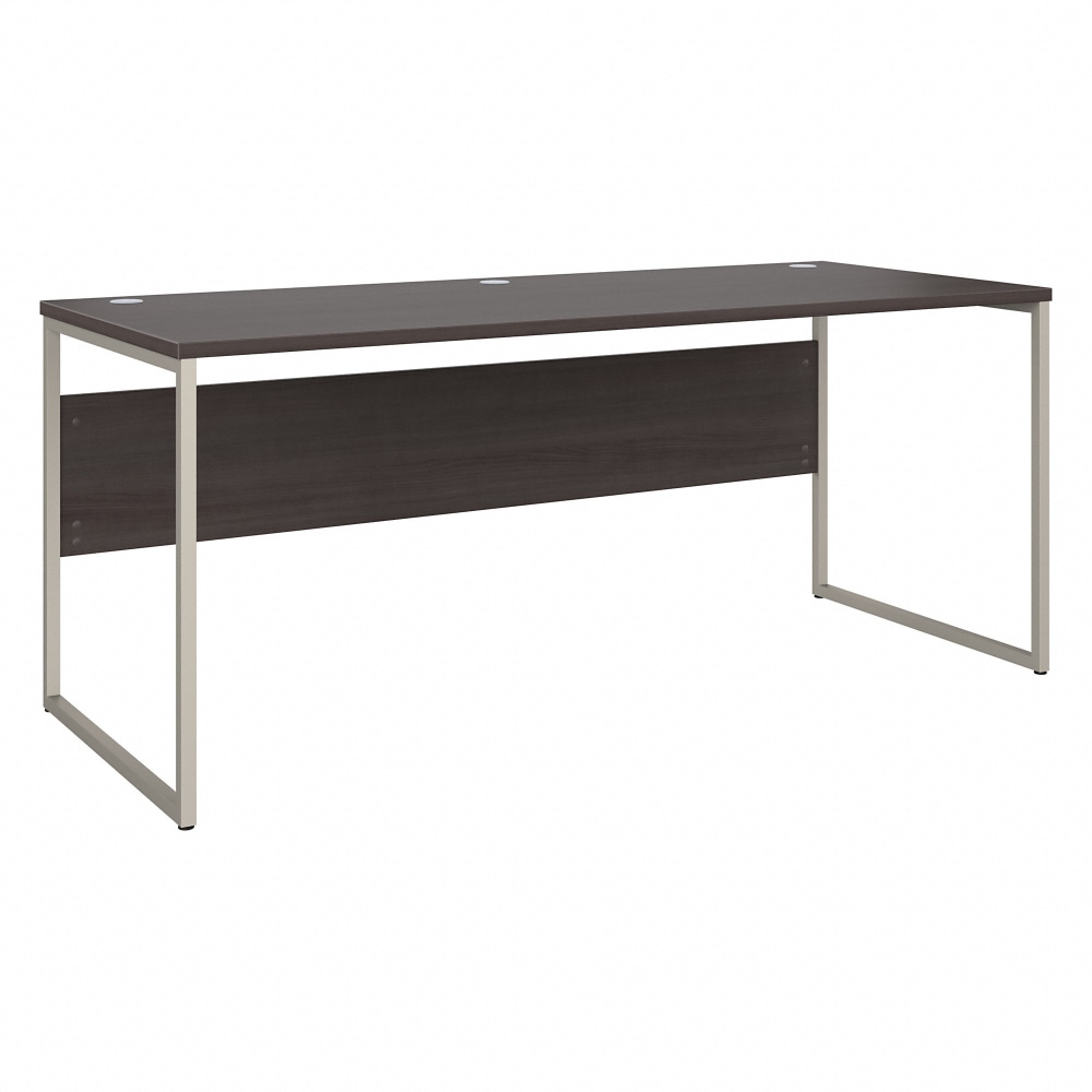 Bush Business Furniture Hybrid 72inW x 30inD Computer Table Desk With Metal Legs, Storm Gray, Standard Delivery MPN:HYD373SG
