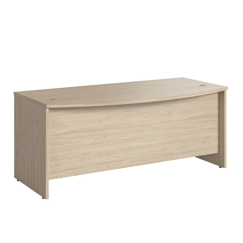 Bush Business Furniture Studio C 72inW Bow-Front Computer Desk, Natural Elm, Standard Delivery MPN:SCD172NE