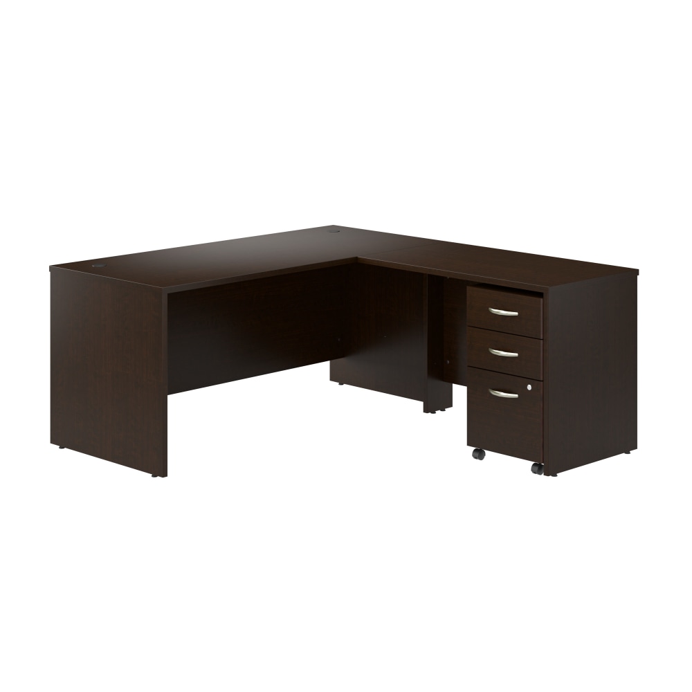 Bush Business Furniture Series C Components 66inW L-Shaped Desk With 42inW Return And Mobile File Cabinet, Mocha Cherry, Standard Delivery MPN:SRC165MRSU