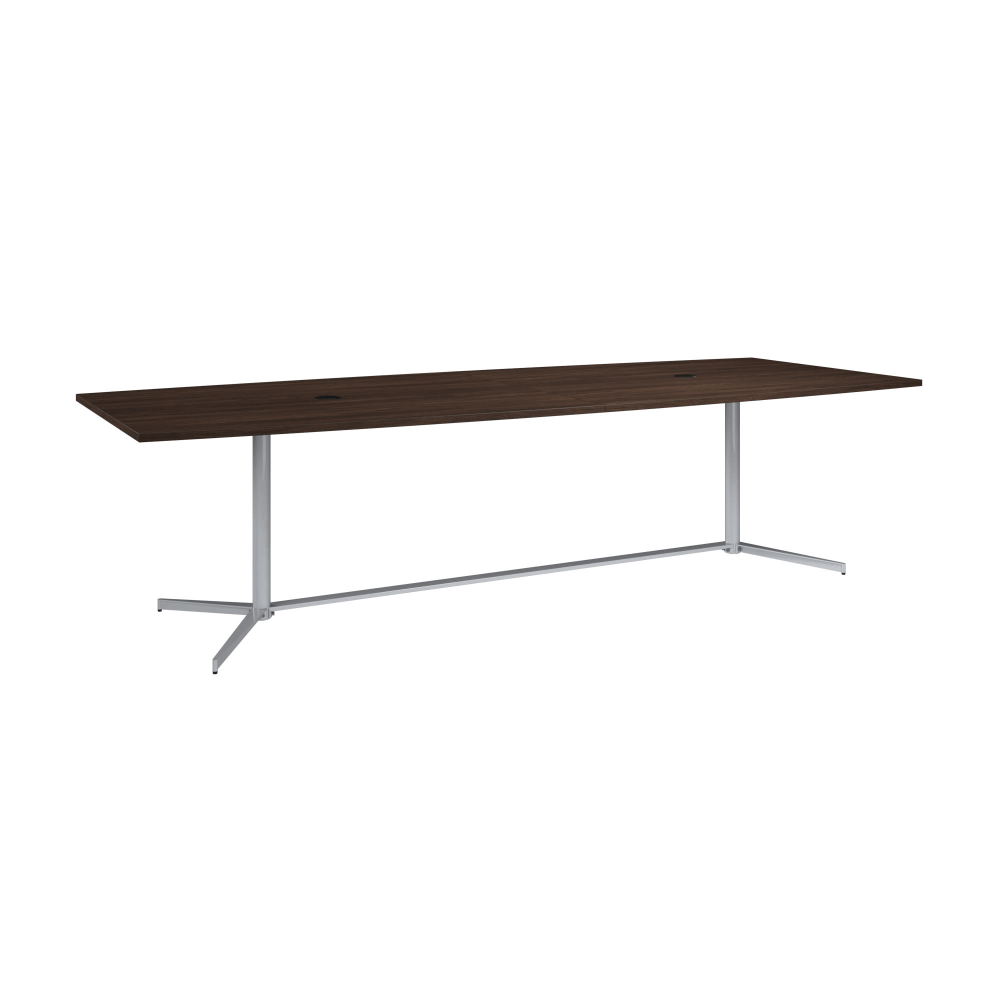 Bush Business Furniture 120-inch Office Conference Table with Metal Base, Black Walnut, Standard Delivery MPN:99TBM120BWSVK