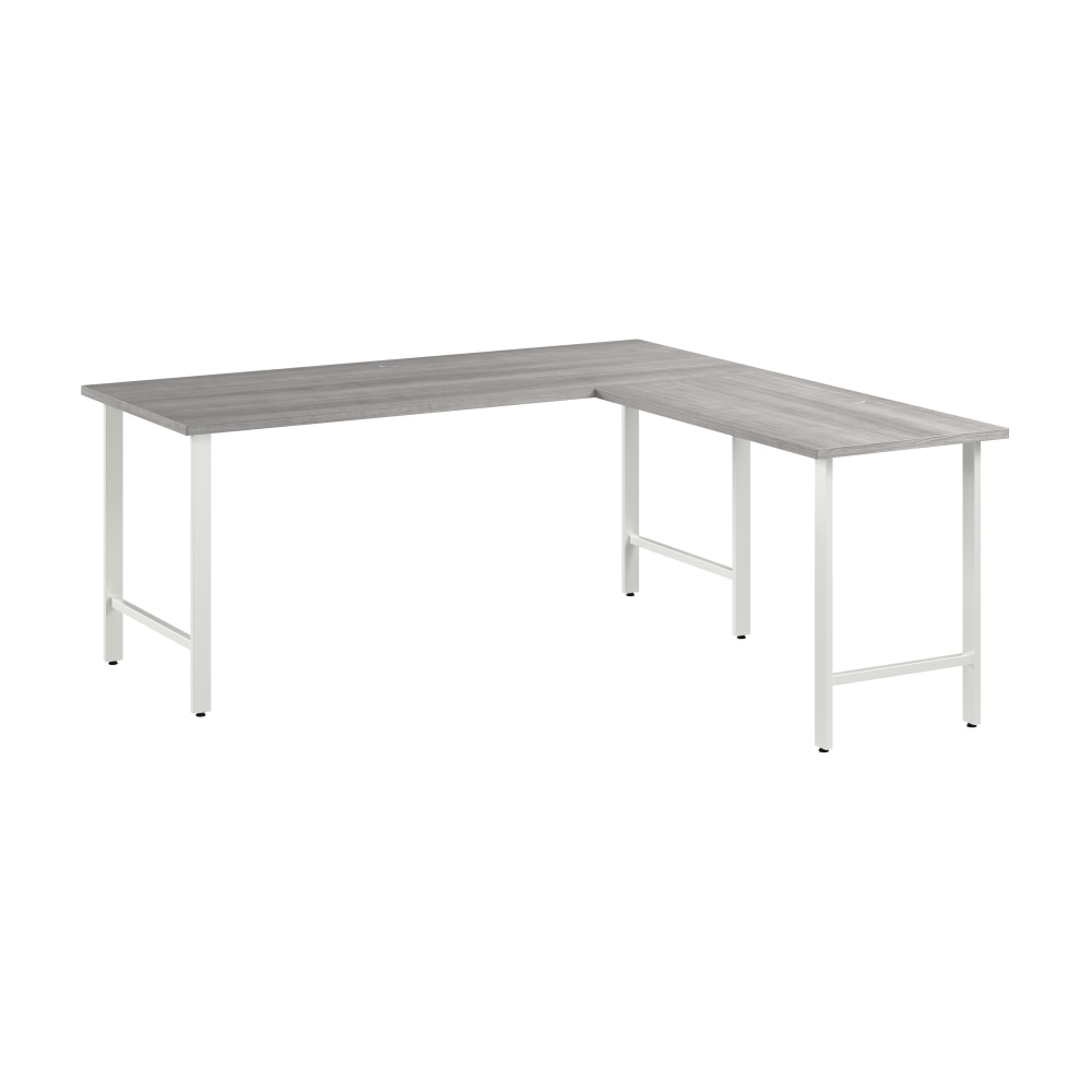 Bush Business Furniture Hustle 72inW L-Shaped Computer Desk With Metal Legs, Platinum Gray, Standard Delivery, HUS001PG MPN:HUS001PG