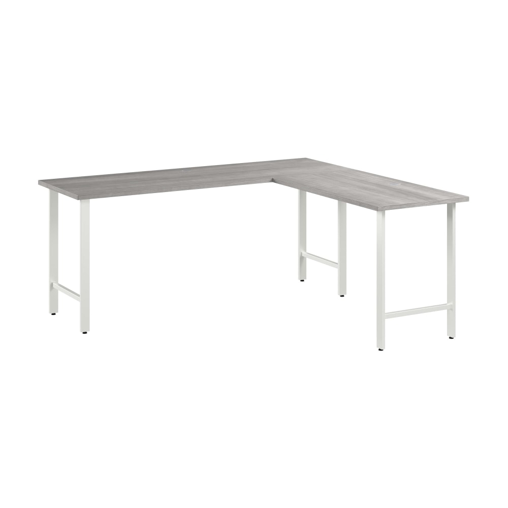 Bush Business Furniture Hustle 72inW L-Shaped Computer Desk With Metal Legs, Platinum Gray, Standard Delivery, HUS002PG MPN:HUS002PG