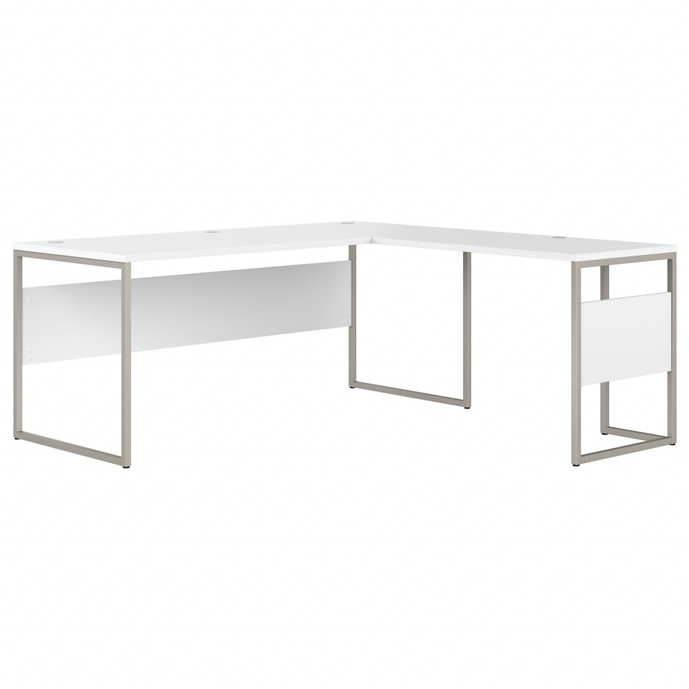 Bush Business Furniture Hybrid 72inW L-Shaped Corner Desk Table With Metal Legs, White, Standard Delivery, HYB026WH MPN:HYB026WH