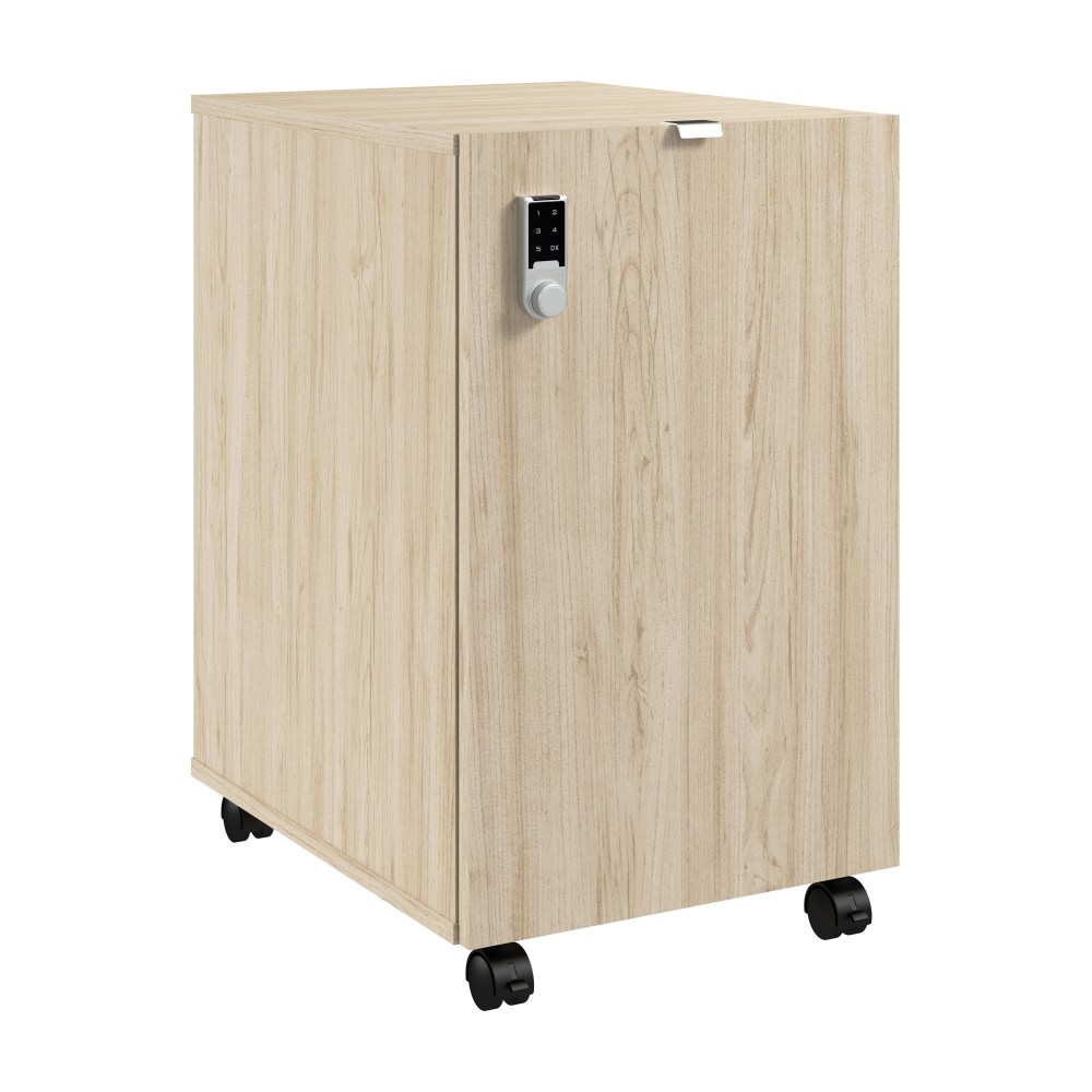 Bush Business Furniture Assure Mobile File Cabinet with Drawers and Keypad Lock, Natural Elm, Standard Delivery MPN:AUS216NESU
