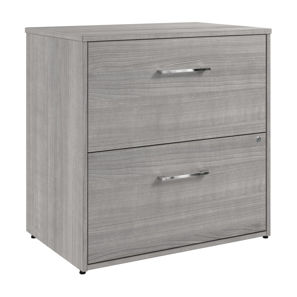 Bush Business Furniture Hustle 29-11/16in x 19-5/8in Lateral 2-Drawer File Cabinet, Platinum Gray, Standard Delivery MPN:HUF130PG