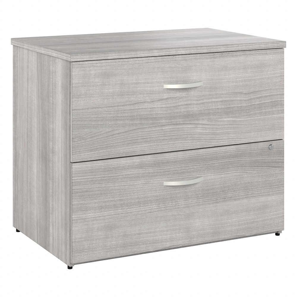 Bush Business Furniture Hybrid 35-11/16inW x 23-3/8inD Lateral 2-Drawer File Cabinet, Platinum Gray, Standard Delivery MPN:HYF136PGSU-Z