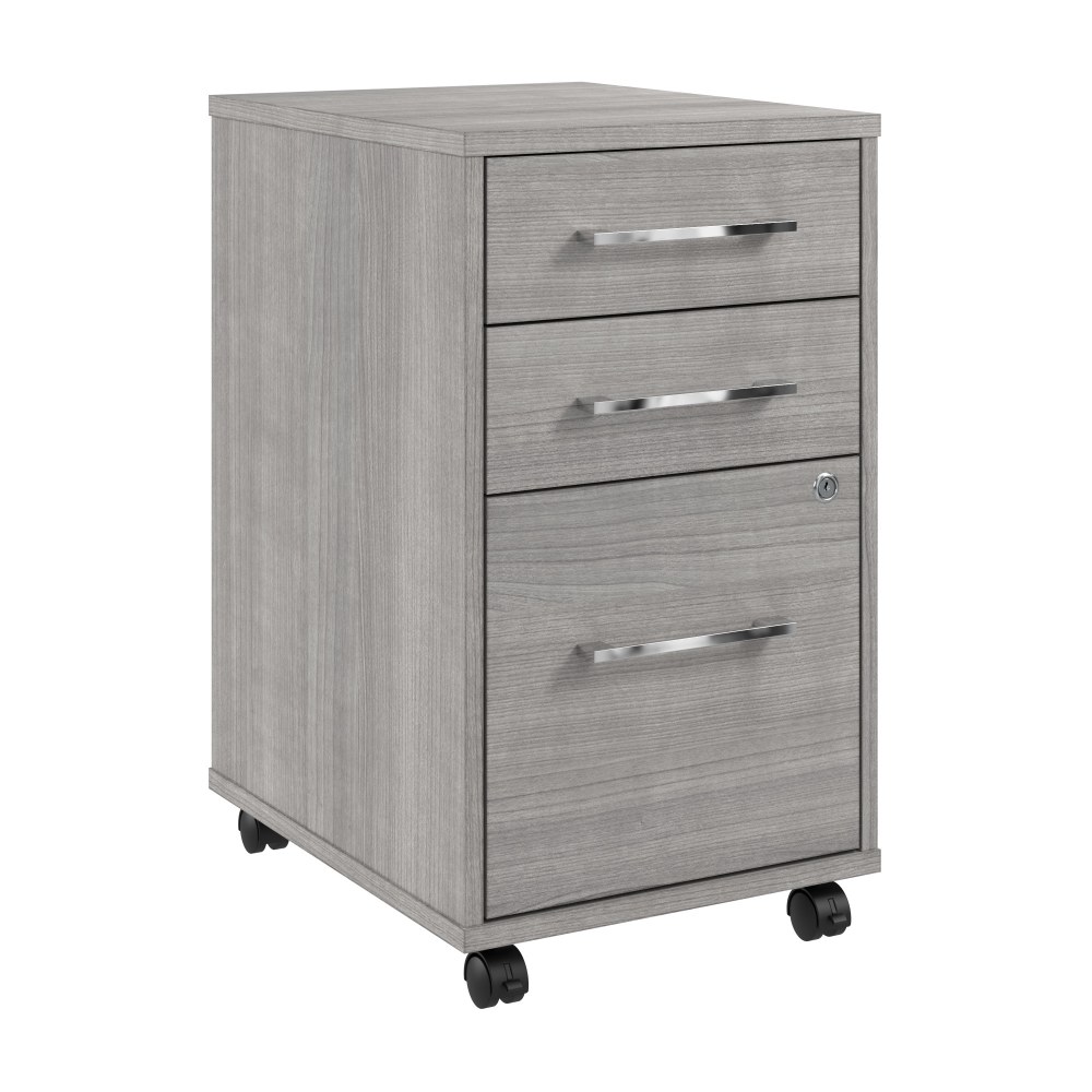 Bush Business Furniture Hustle 3-Drawer Mobile File Cabinet, Platinum Gray, Standard Delivery MPN:HUF116PG