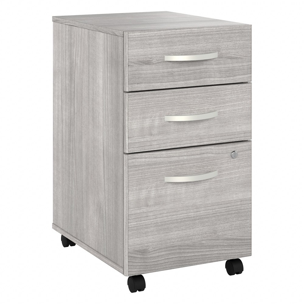 Bush Business Furniture Hybrid 28inD Vertical 3-Drawer Mobile File Cabinet, Platinum Gray, Delivery MPN:HYF216PGSU-Z