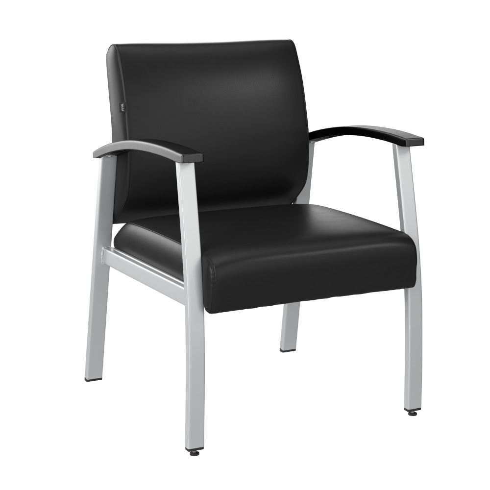 Bush Business Furniture Arrive Waiting Room Guest Chair With Arms, Black, Standard Delivery MPN:CH3901BVL-03