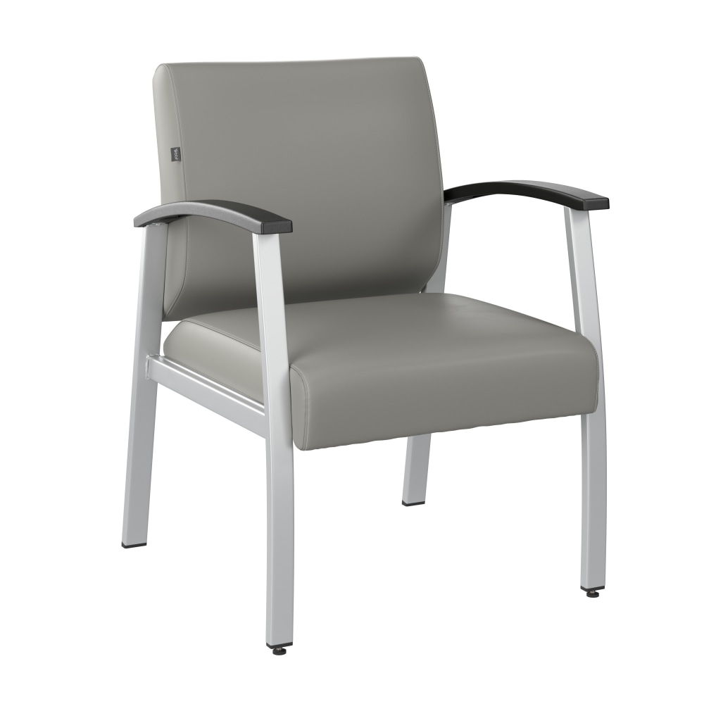 Bush Business Furniture Arrive Waiting Room Guest Chair With Arms, Light Gray, Standard Delivery MPN:CH3901GVL-03