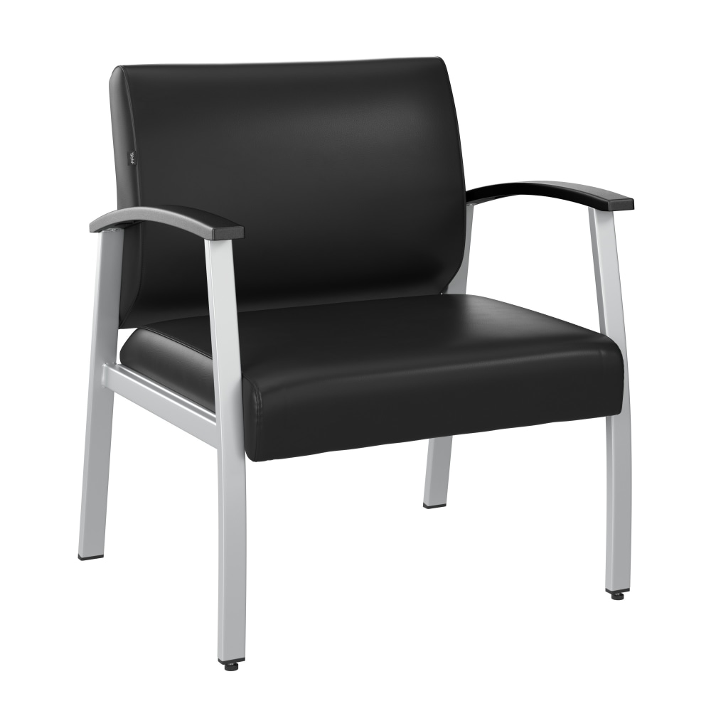 Bush Business Furniture Arrive Bariatric Waiting Room Guest Chair With Arms, Black, Standard Delivery MPN:CH3902BVL-03