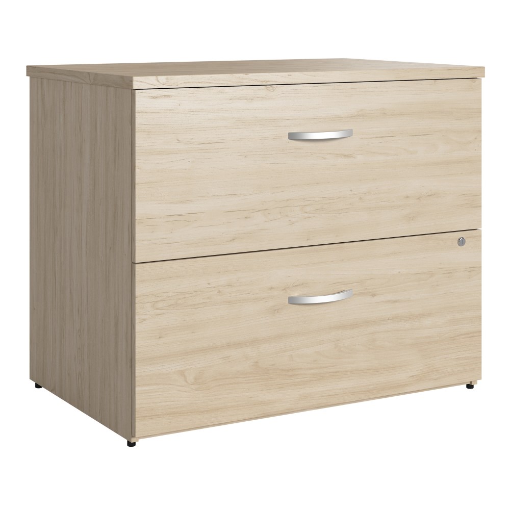 Bush Business Furniture Studio C 35-2/3inW x 23-1/3inD Lateral 2-Drawer File Cabinet, Natural Elm, Standard Delivery MPN:SCF136NESU