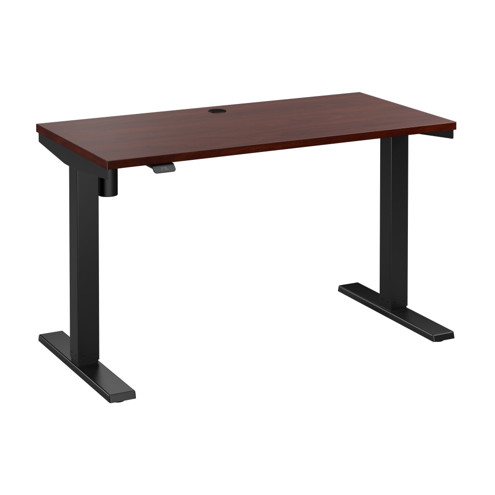 Bush Business Furniture Move 40 Series Electric 48inW x 24inD Electric Height-Adjustable Standing Desk, Hansen Cherry/Black, Standard Delivery MPN:M4S4824HCBK